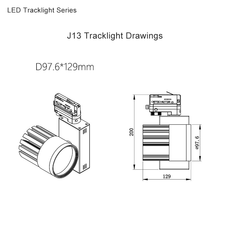 LED Track Lighting 40W 30W CREE COB