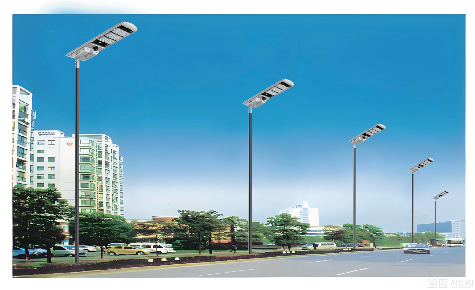 10W 20W 30W LED Solar Streetlights